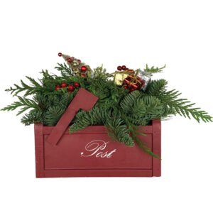 Festive Pines Mailbox Centerpiece