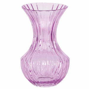 Limited Edition Lavender Glass vase 9 inches high