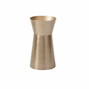 Metal vase-gold- trumpet opening