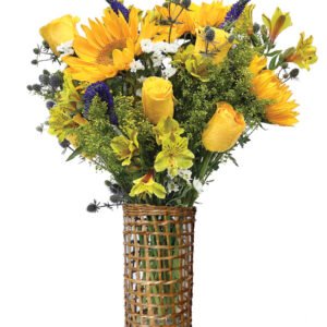Sunflower and Thistle Meadow Bouquet
