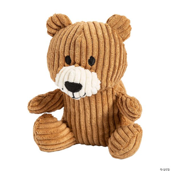 Corduroy Brown Stuffed Happy Teddy