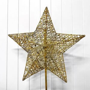 Gold Tree Top Star – 60 cm
