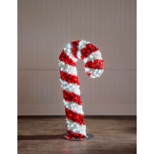 1.5m Light Up Red and White Candy Cane