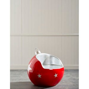 Red and Silver Bauble Seat
