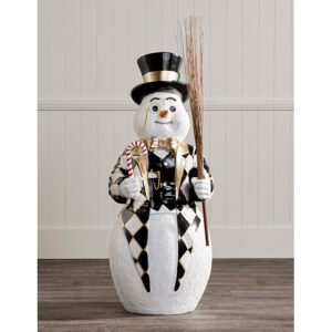 1.22m Black and White Snowman