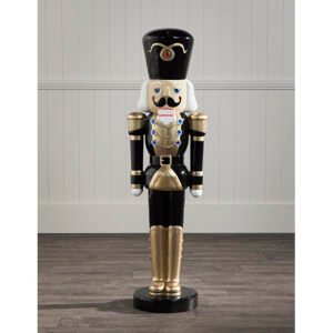 1.2m Black and Gold Nutcracker