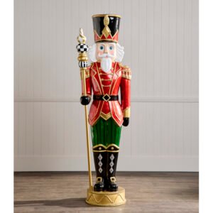 1.8m Red, Green and Gold Nutcracker