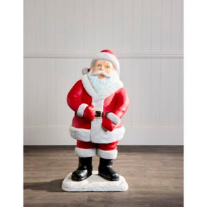99cm Red and White Mr Santa with Base