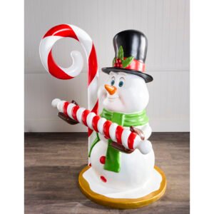 1.5m Snowman with Candy Canes