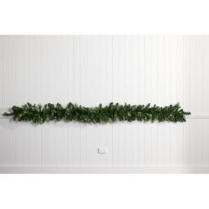 9′ Mixed Foliage Pine Garland – Green – 2.7 m