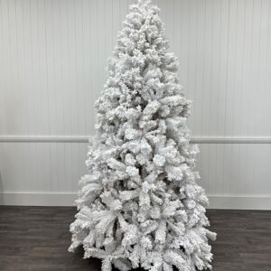 The Austrian – Artificial Christmas Tree – Snow Flocked White – 8 foot