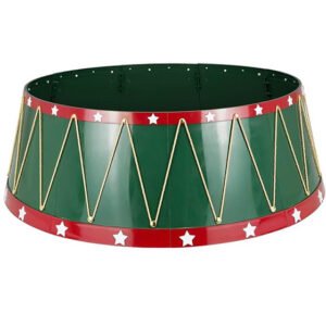 Green/Red Drum Christmas Tree Collar