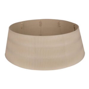 Ribbed Christmas Tree Collar – Ivory
