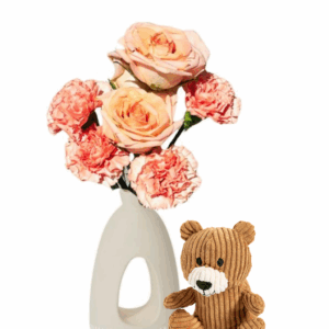 Art Deco Peach Roses