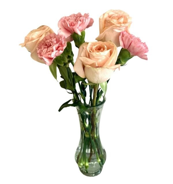Peach Roses & Carnations - Image 2
