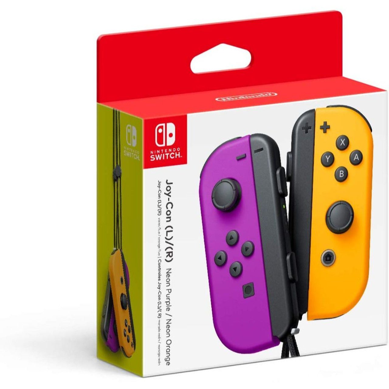 Joy-Con (L)/(R) for Nintendo Switch - Neon Purple/Neon Orange - Image 2