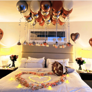 Hotel Room Decor - Rose Gold Deluxe (Romantic Package)