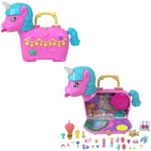Unicorn Partyland Playset with 2 Micro Dolls