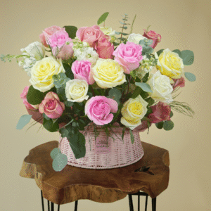 P Basket Round - Pink Deluxe