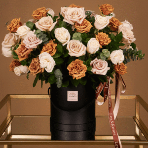 50 Box - Cappuccino Deluxe Roses
