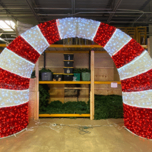 Walk-Thru Archway Candy Striped 15FT