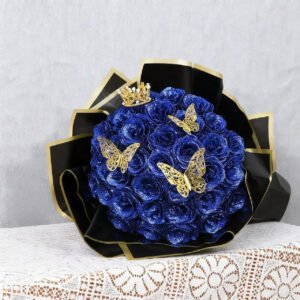 💕Glittering Everlasting Rose Bouquet – Gift for Anniversaries & Milestones