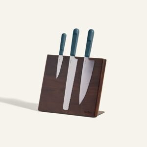Knife Trio + Walnut Knife Block