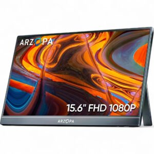 Arzopa A1 15.6” FHD 1080p IPS Portable Travel Monitor 60Hz - Black A1 GAMUT
